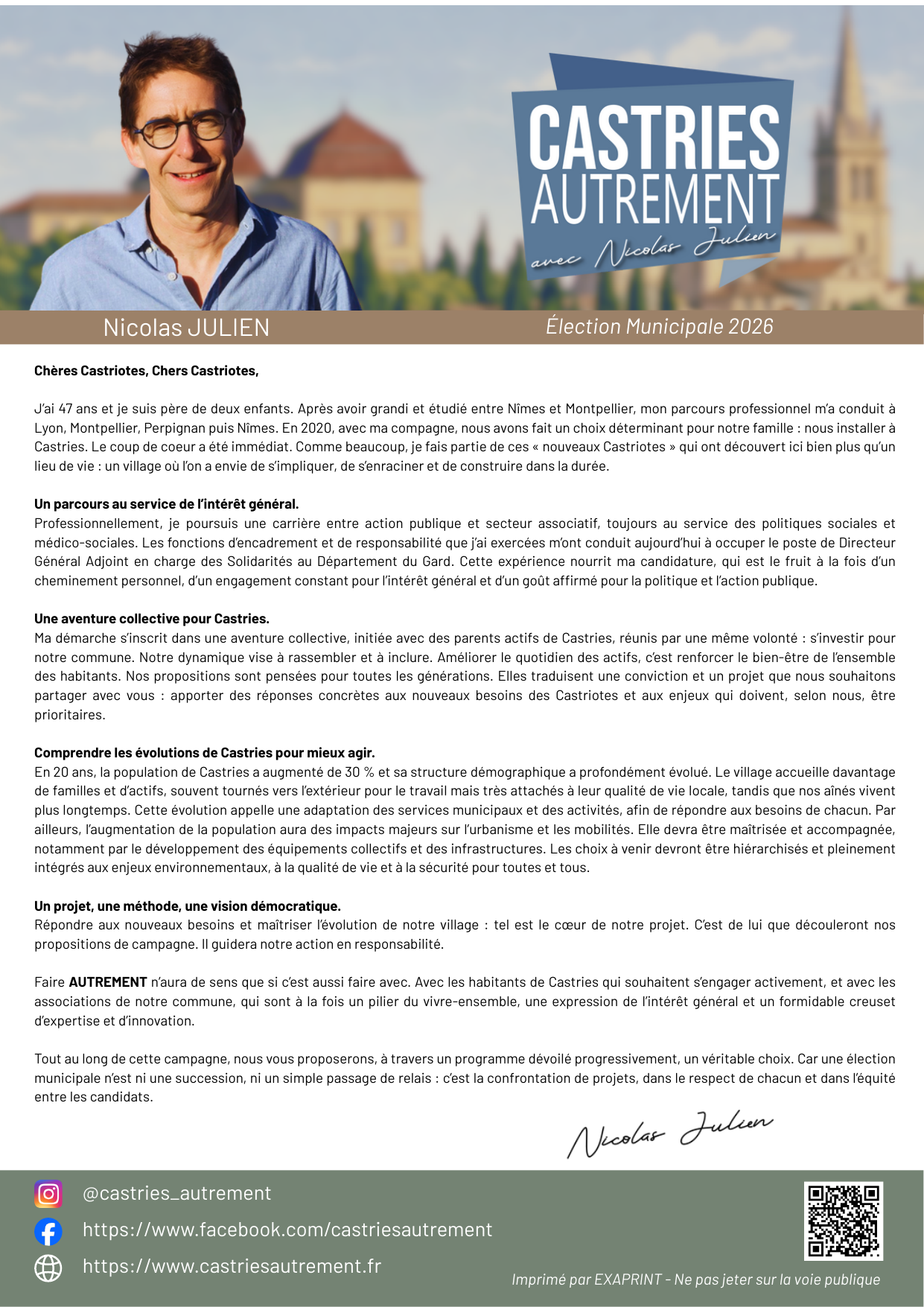 Apercu de la lettre d'intention